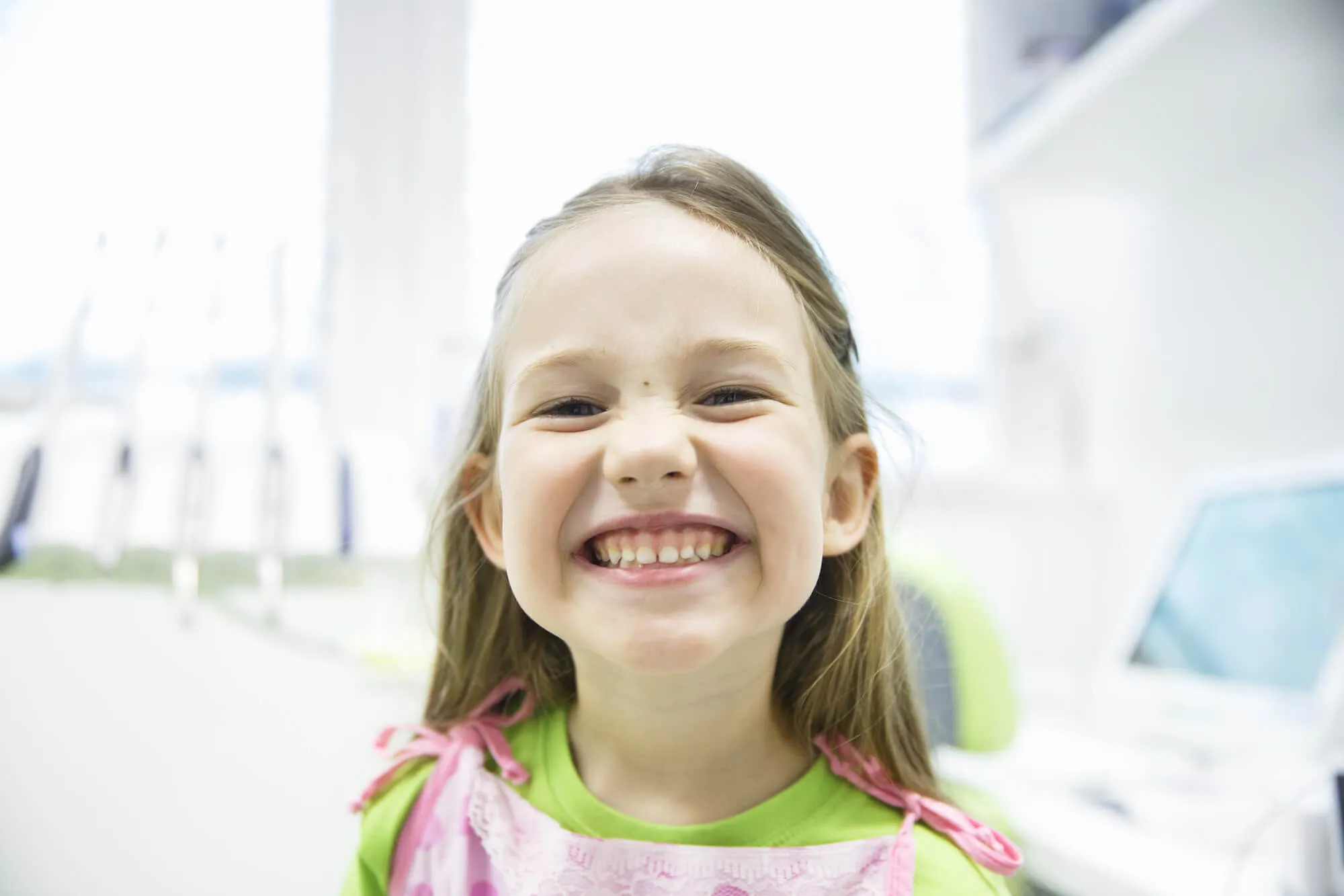 girl after getting silver diamine fluoride